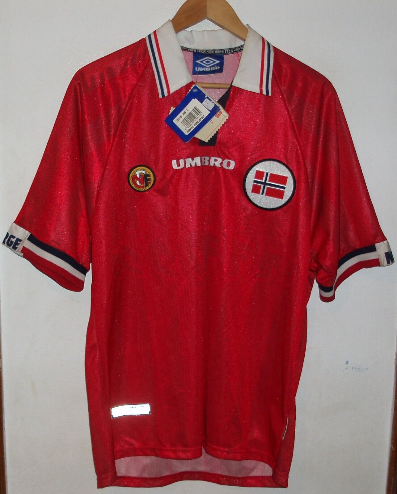 Norway 1998 Jersey Football Shirt Size Large
