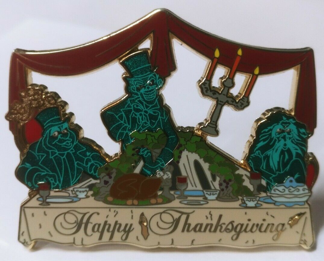 Walt Disney Imagineering Haunted Mansion Thanksgiving Ghost Pin Exclusive Le 250