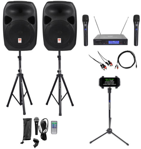 Rockville Dual 12" Android/iphone/ipad/laptop/tablet Pro Karaoke Machine/system