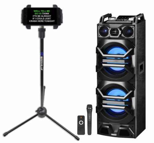 Technical Pro Bluetooth Karaoke Machine System+wireless Microphone+tablet Stand