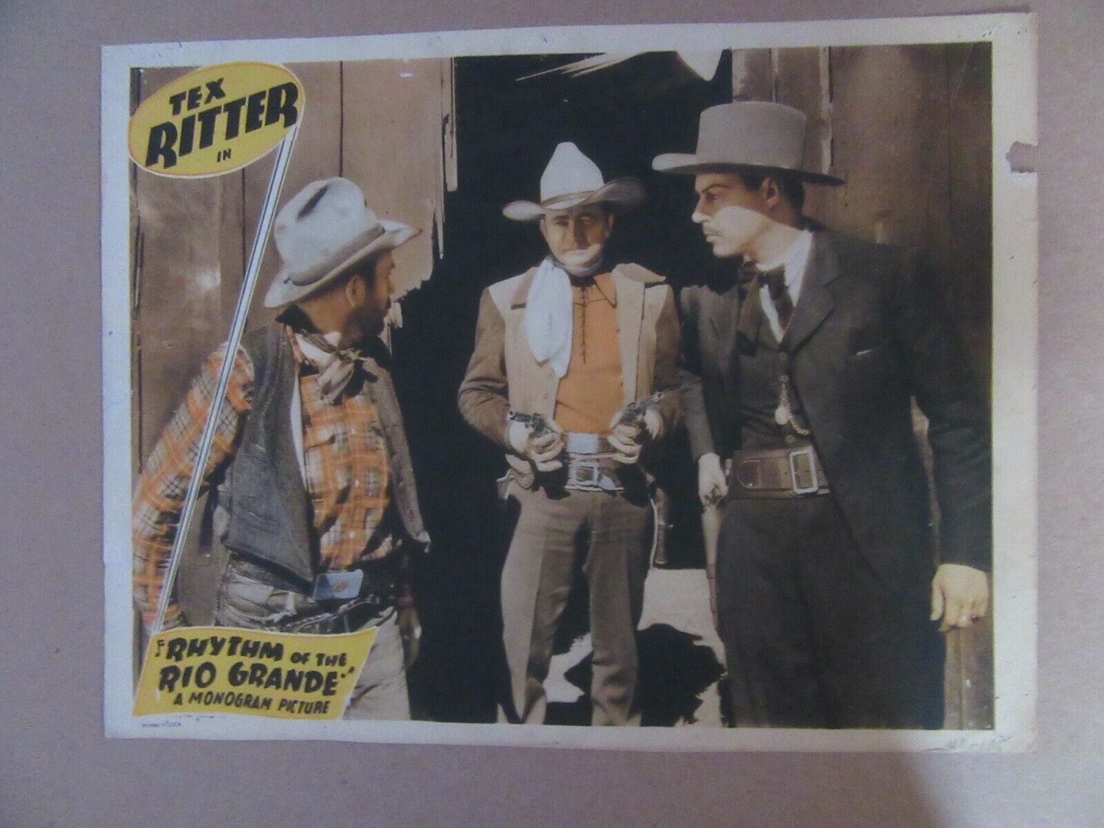 Rhythm Of The Rio Grande Original 1940 Lc 11x14 Tex Ritter Vg