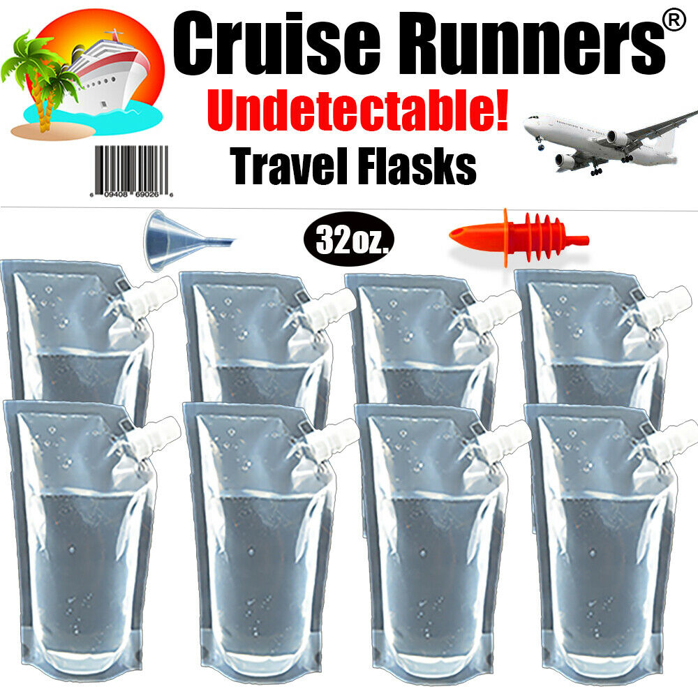Cruise Ship Flask Kit Rum Runners For Cruise Smuggle Sneak Alcohol Liquor Booze