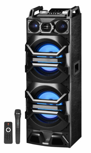 Technical Pro Dual 10" 3000w Bluetooth Karaoke Machine System W/usb/sd/led+mic