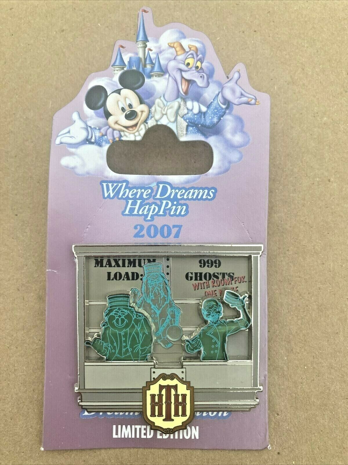 Where Dreams Happin Tower Of Hitchhiking Ghosts Disney Pin # 55075